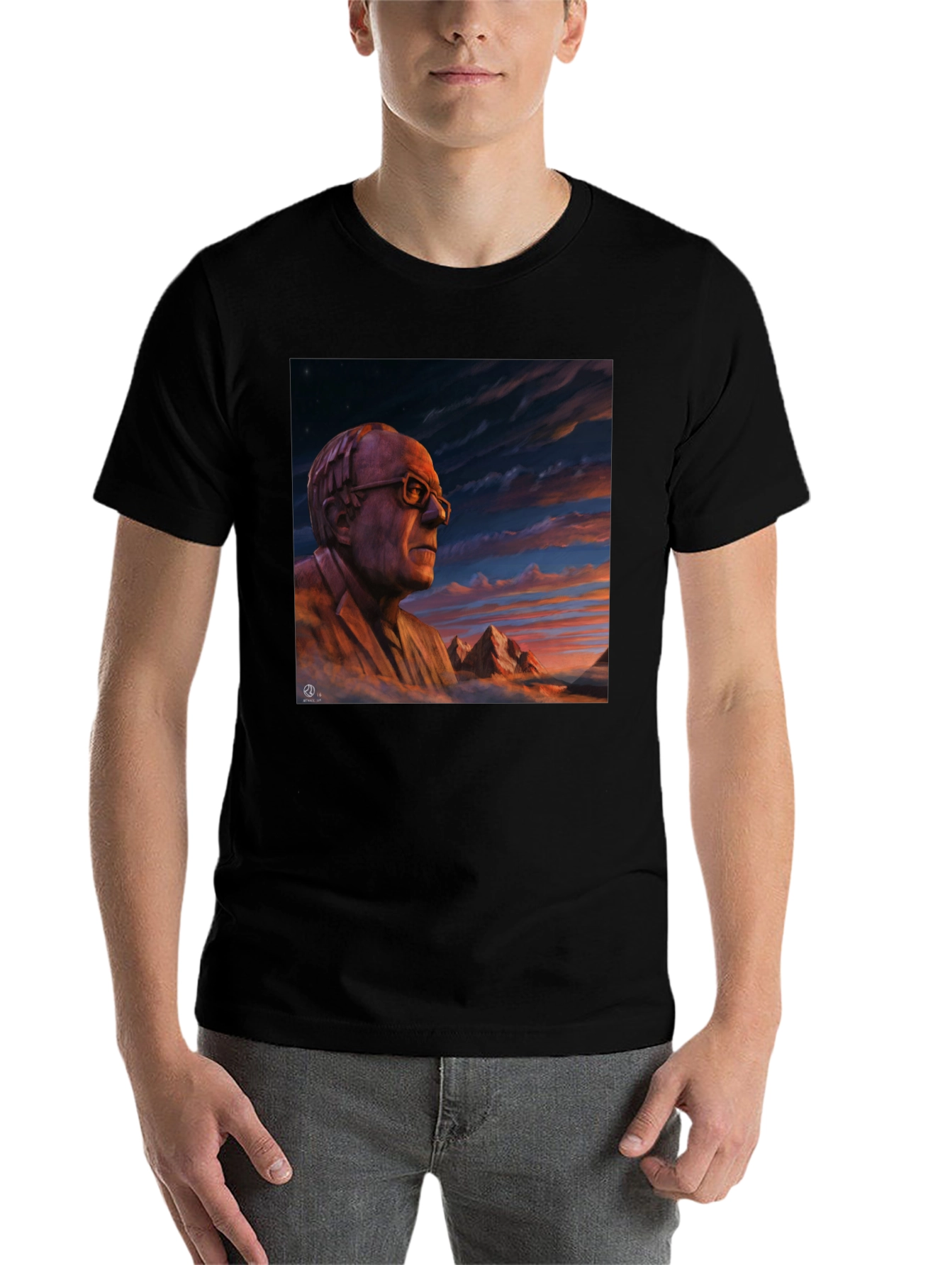 Artistic Portrait Graphic T-Shirt - 7