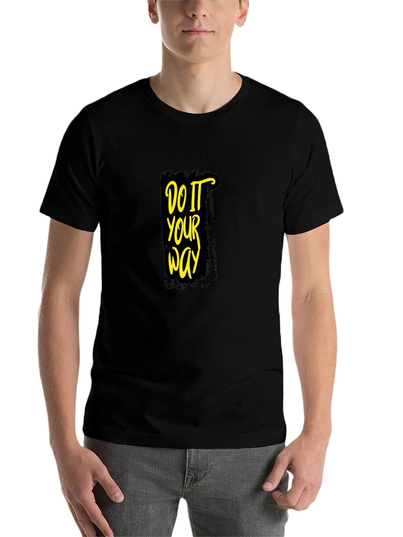 Black Black T-Shirt - Do It Your Way Graphic Tee view 7