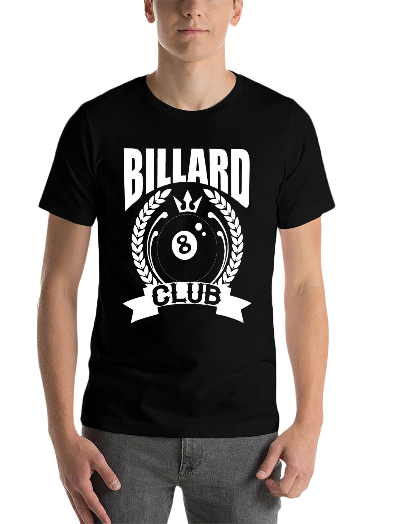 Billiard Club Graphic Tee - Black - 7