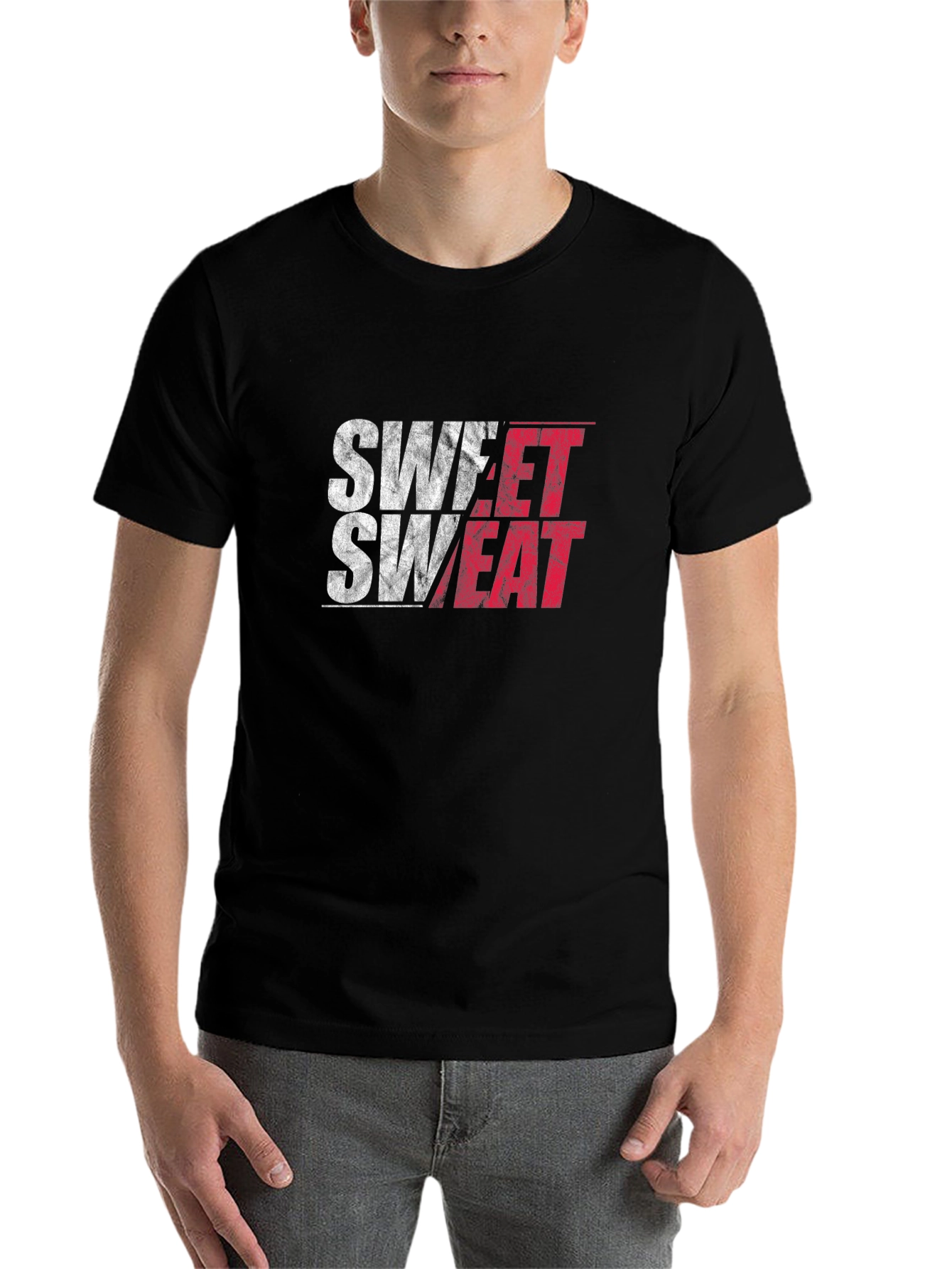 Black Sweet Sweat Black Graphic Tee view 7