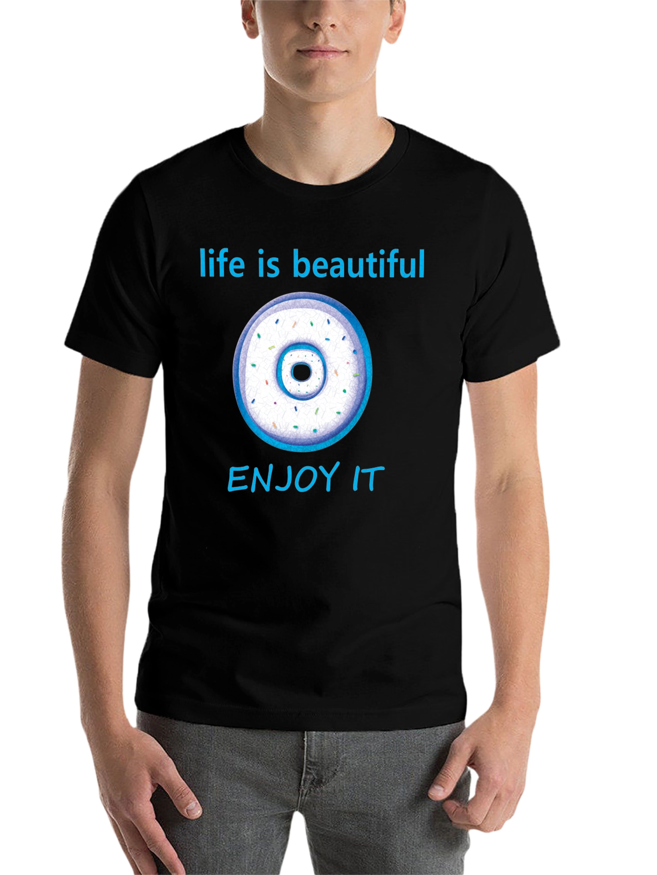 Black Life is Beautiful Donut Graphic Tee view 7