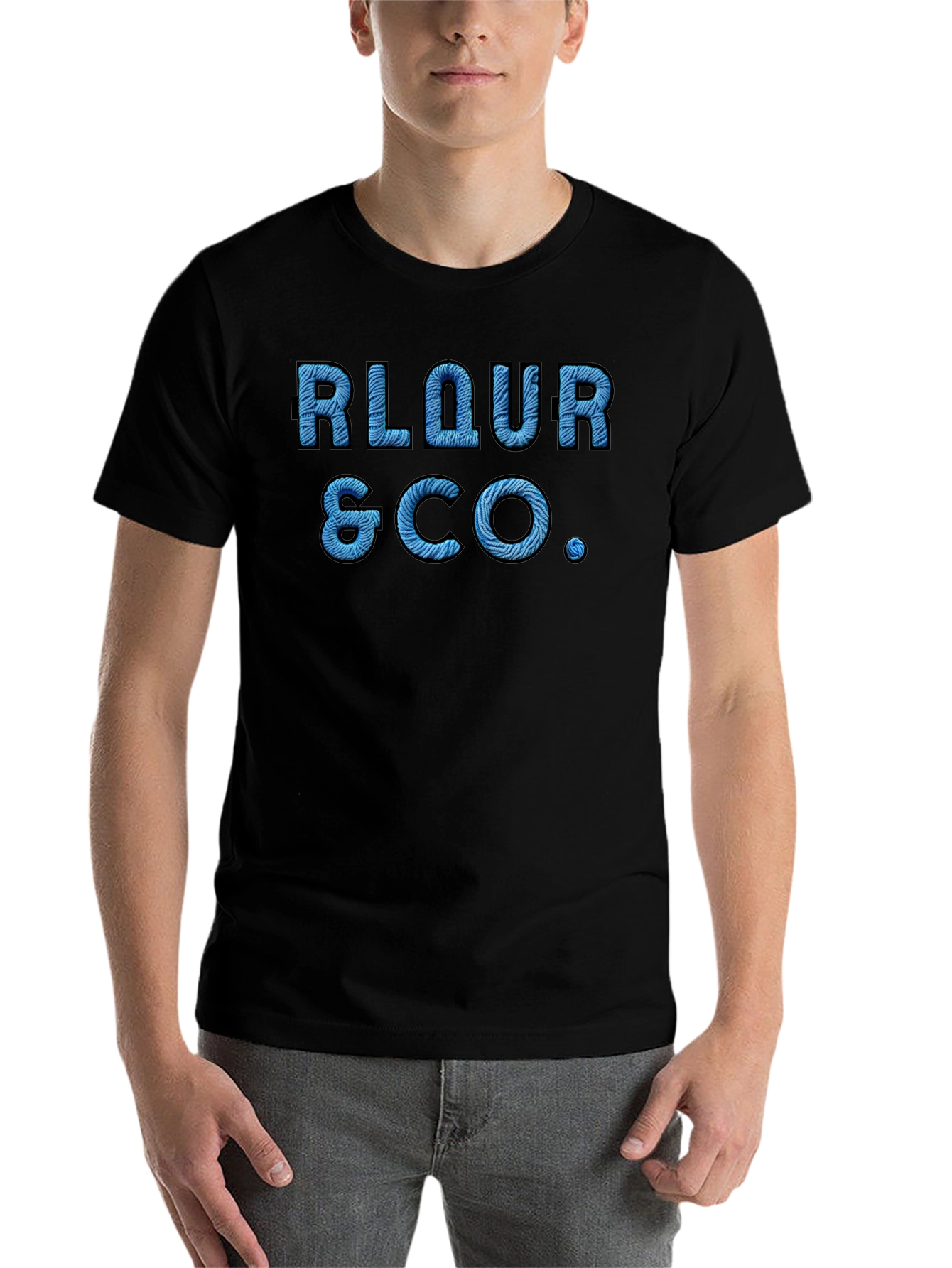 Black RLQUR & CO. Graphic Tee - Black view 7