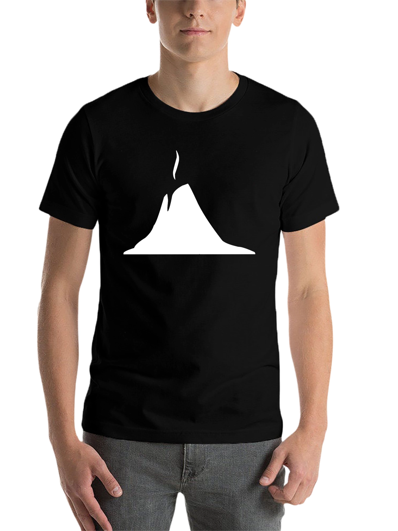 Black Volcano Graphic Tee - Casual Comfort view 7
