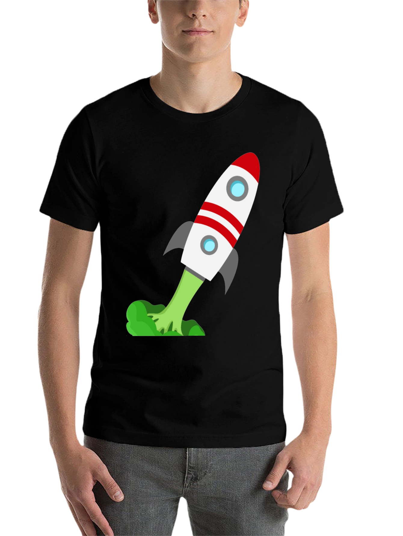 Black Rocket T-Shirt - Blast Off in Style! view 7