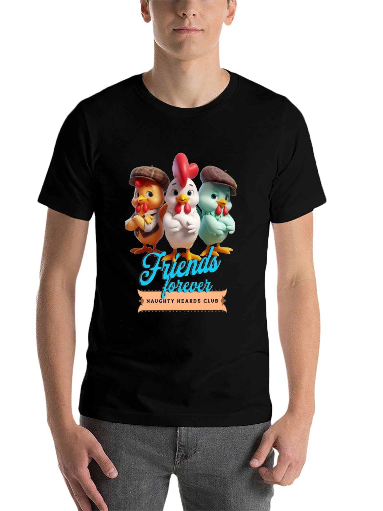 Black Friends Forever Novelty T-Shirt view 7