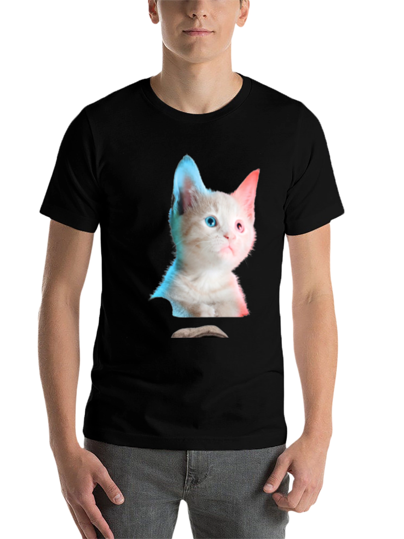 Black Kitten Graphic Tee - Cute Cat Shirt view 7