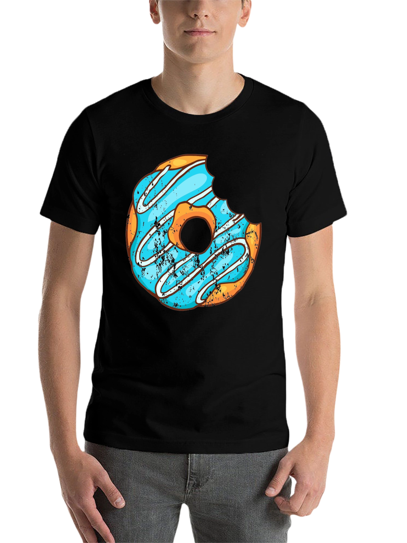 Black Donut Graphic Tee - Sweet Treat Style! view 7