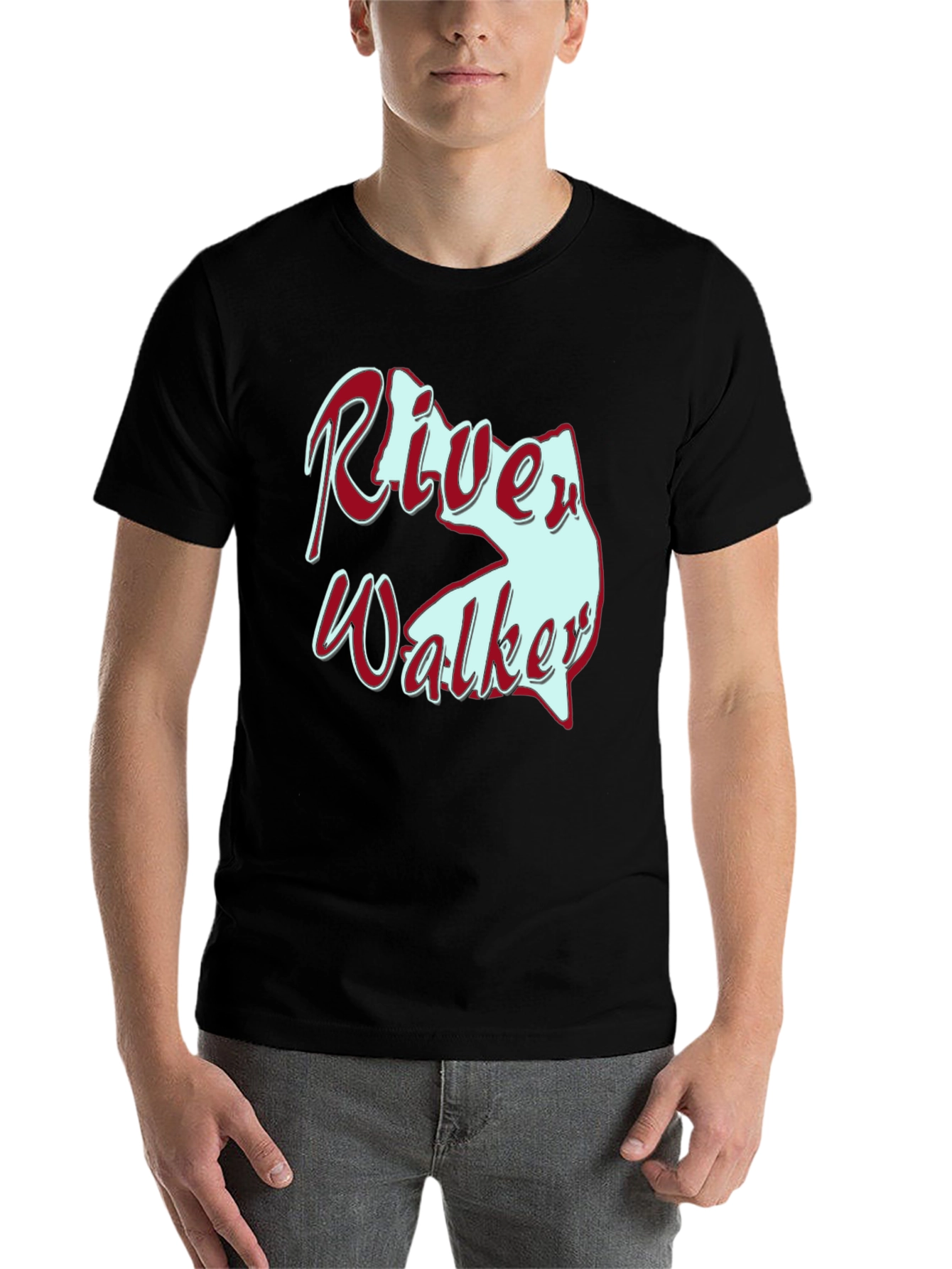 Black River Walker Novelty Graphic T-Shirt view 7