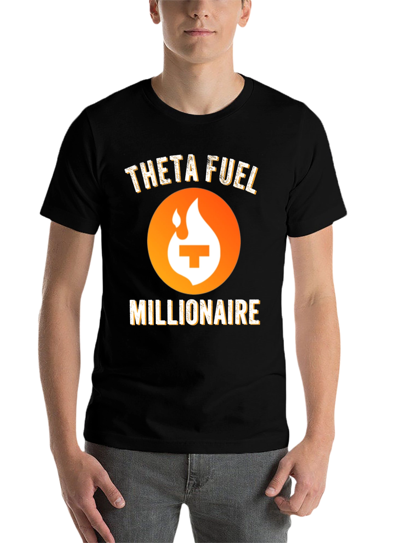 Black Theta Fuel Millionaire Black T-Shirt view 7