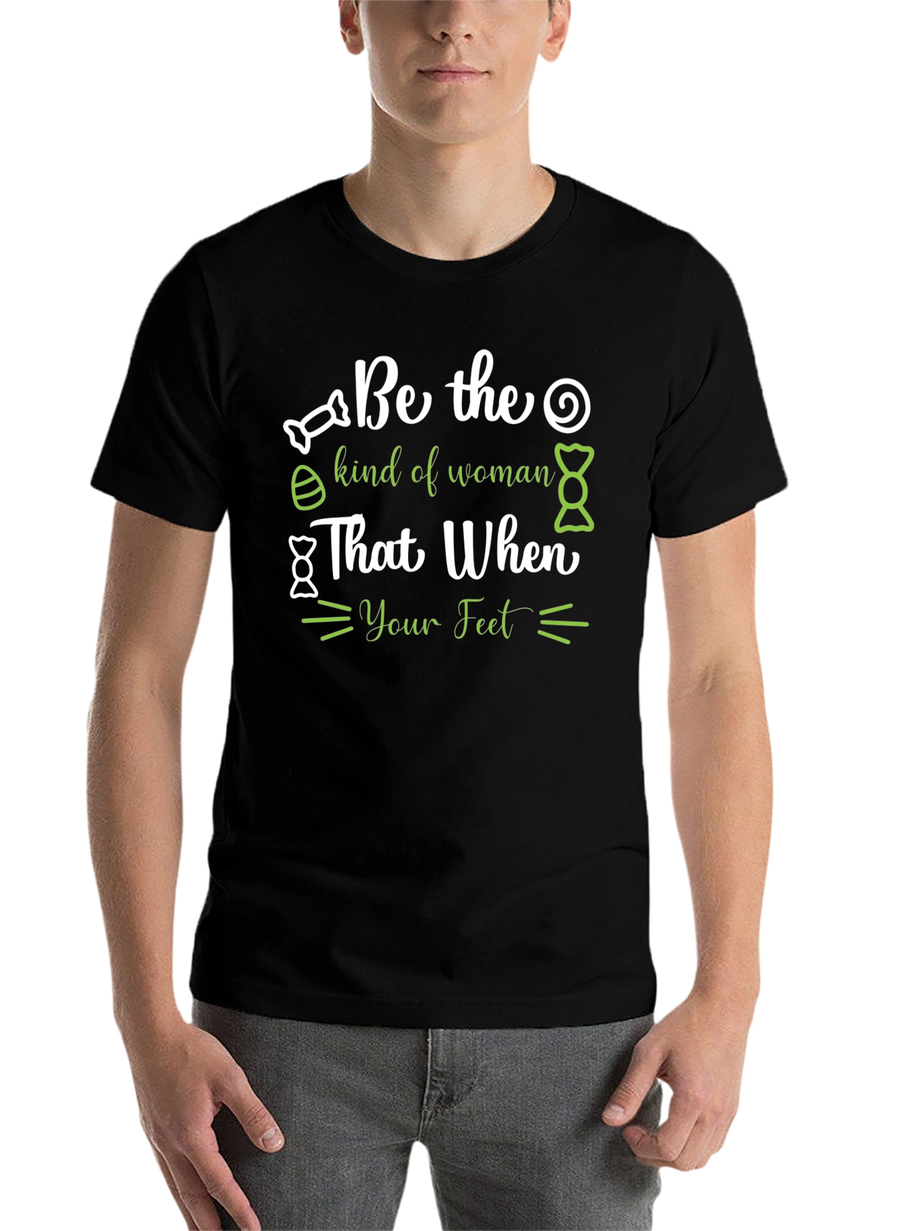 Black Be the Woman Black T-Shirt view 7