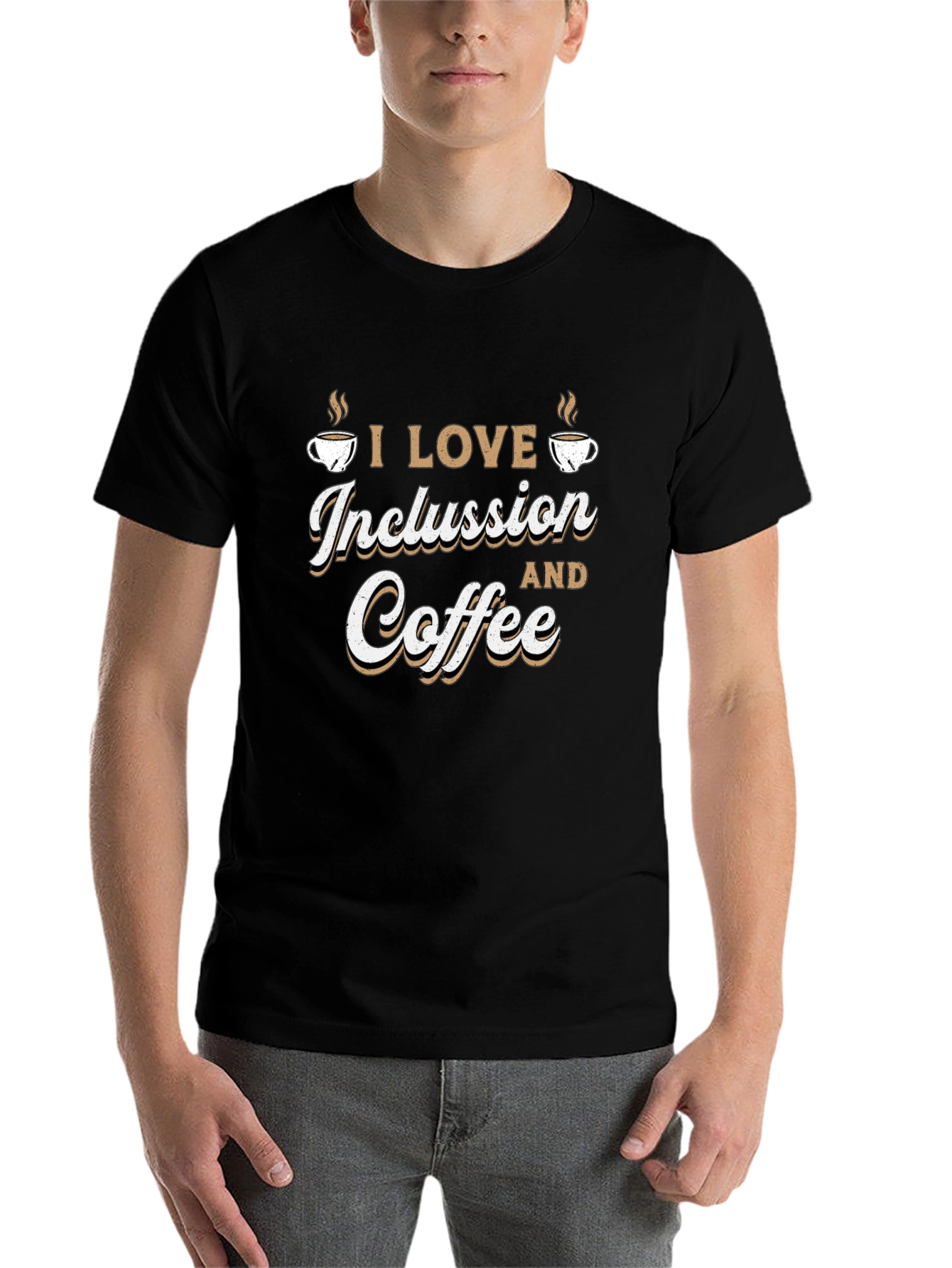 Black Inclusion and Coffee Graphic Tee view 7