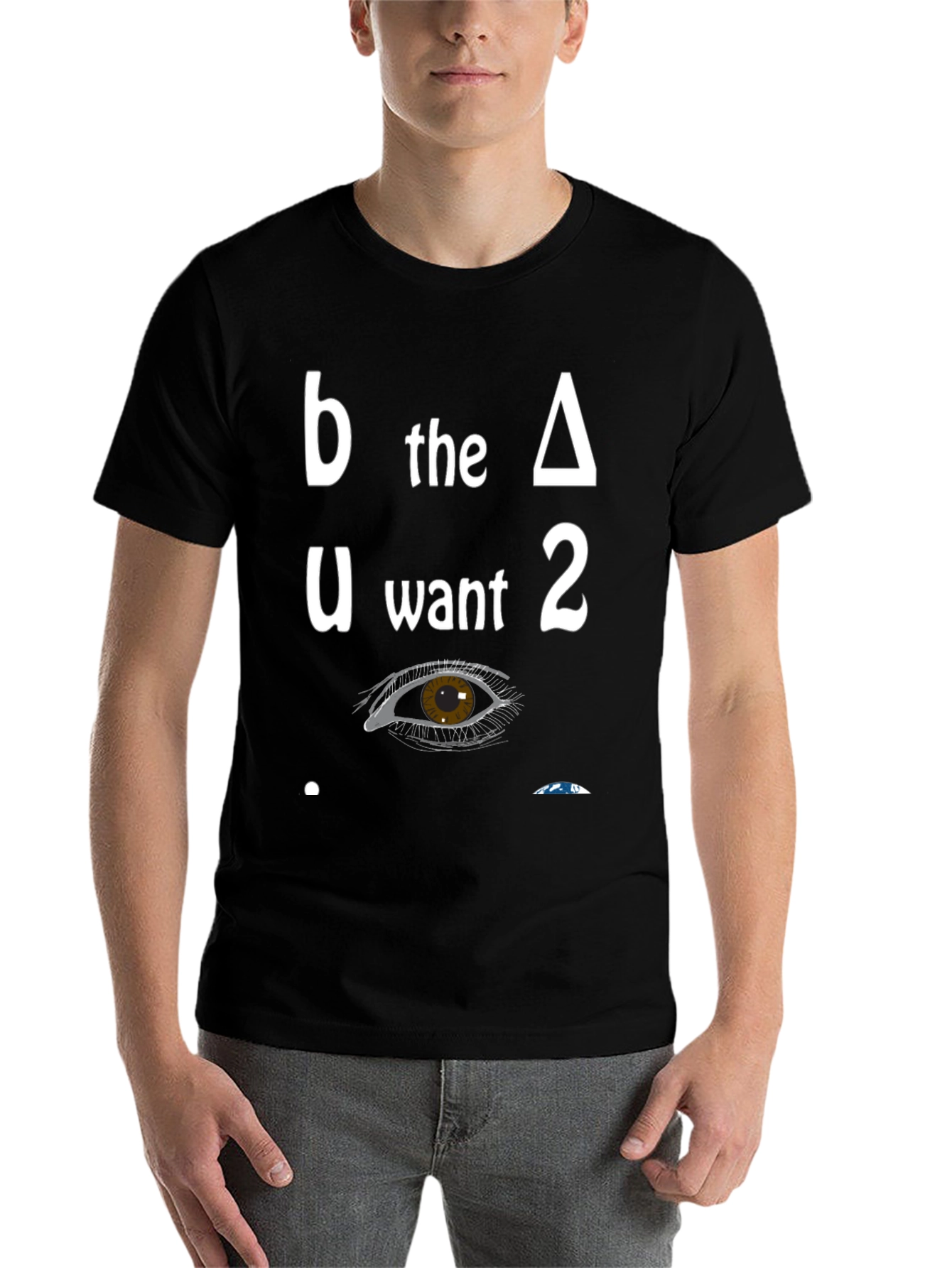 Black Be the Change T-Shirt Graphic Tee view 7