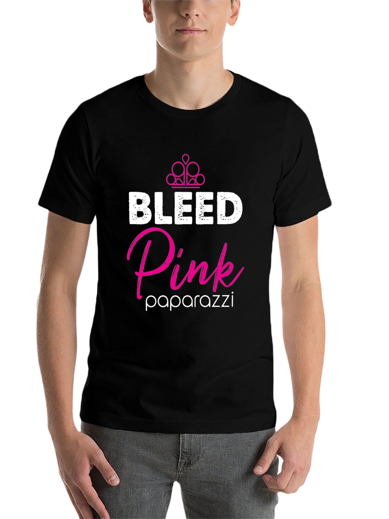 Black Bleed Pink Paparazzi T-Shirt view 7