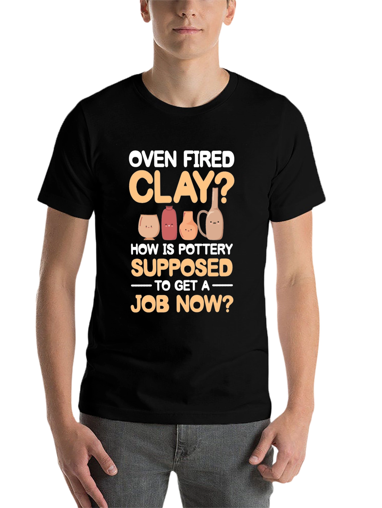 Black Oven Fired Clay? T-Shirt view 7