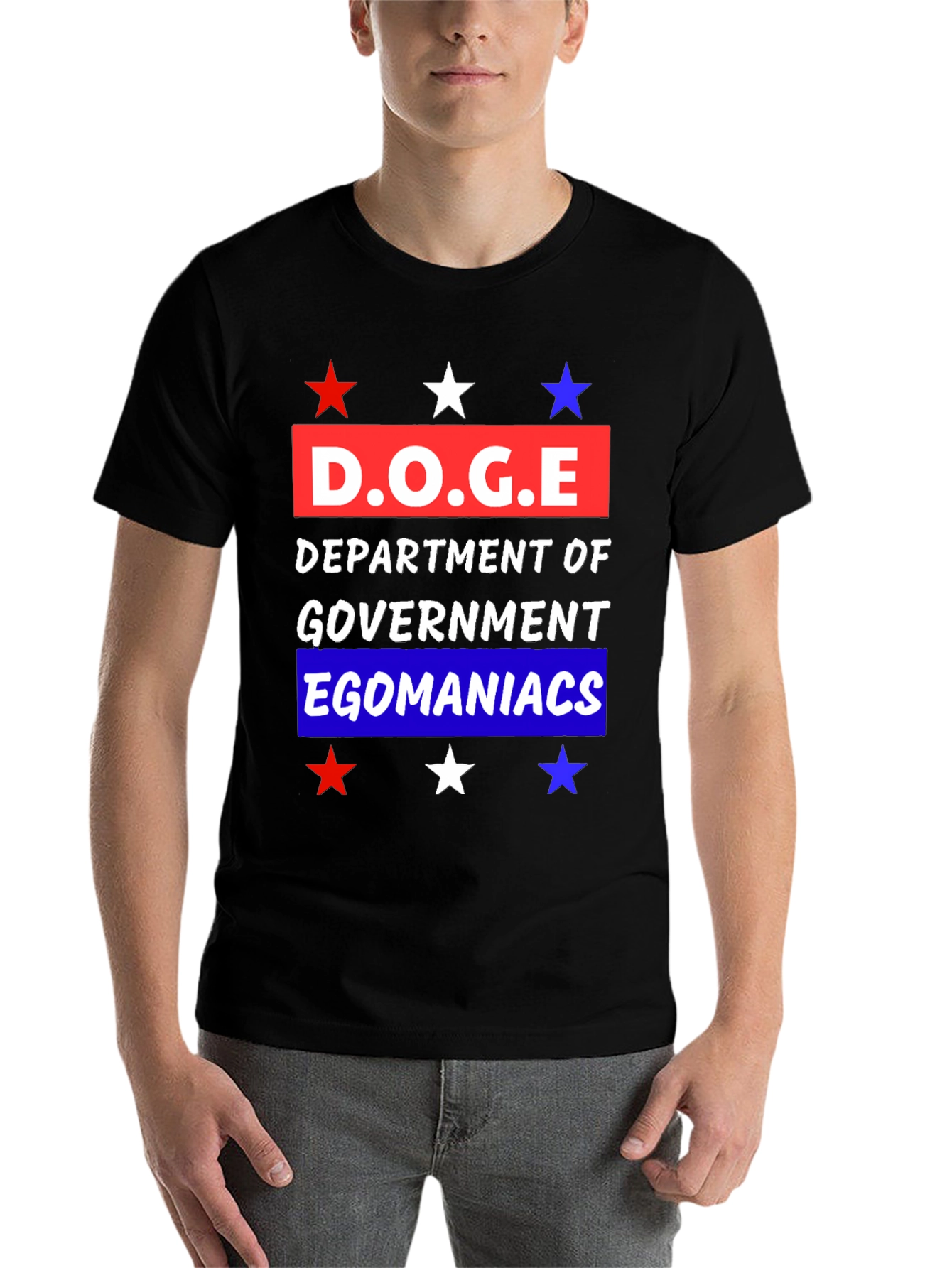 Black D.O.G.E Department Graphic Tee view 7