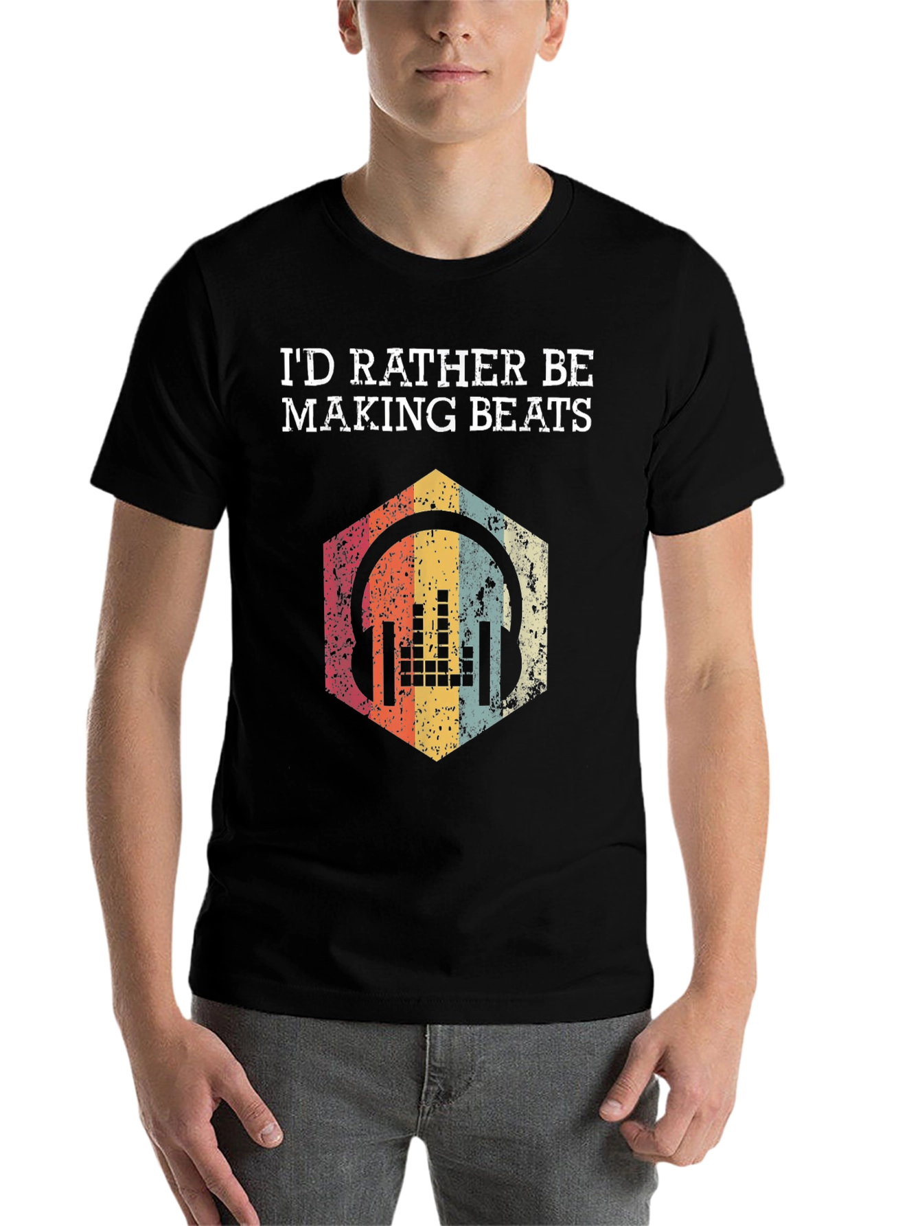Black Making Beats T-Shirt view 7