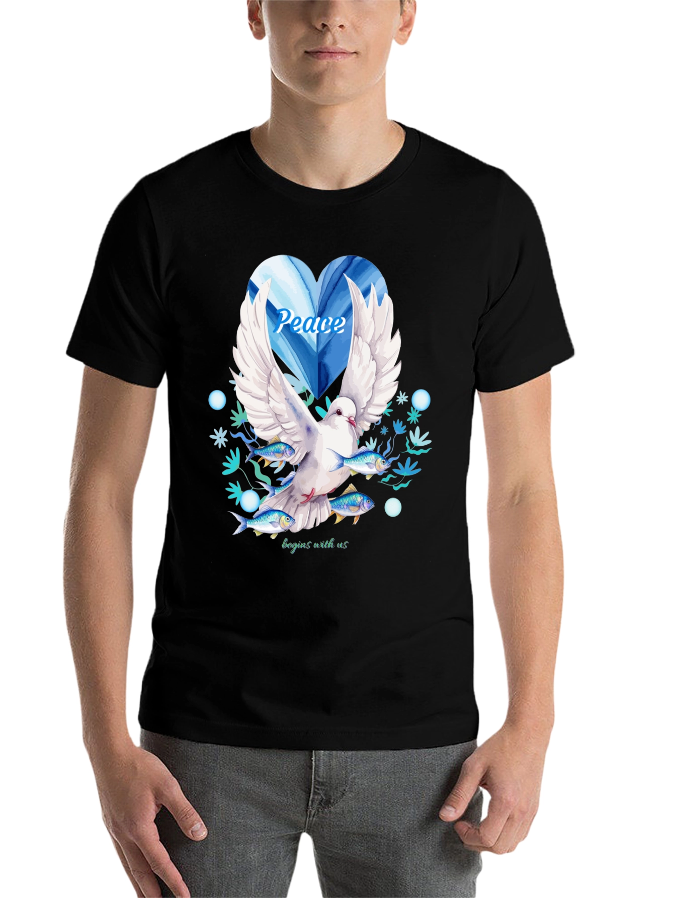 Black Peace Dove Graphic Tee - Begins With Us view 7