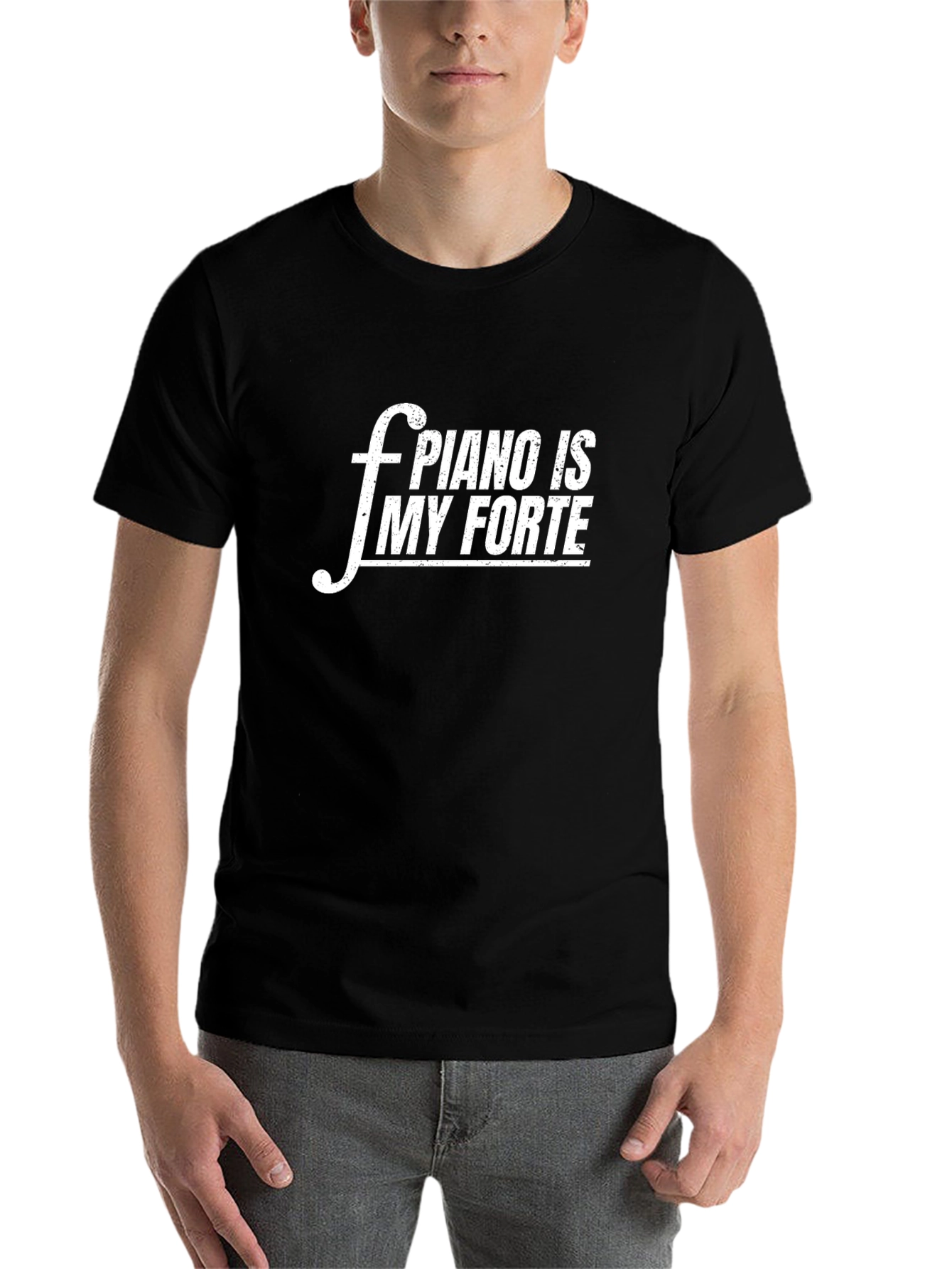Black Piano Forte T-Shirt view 7