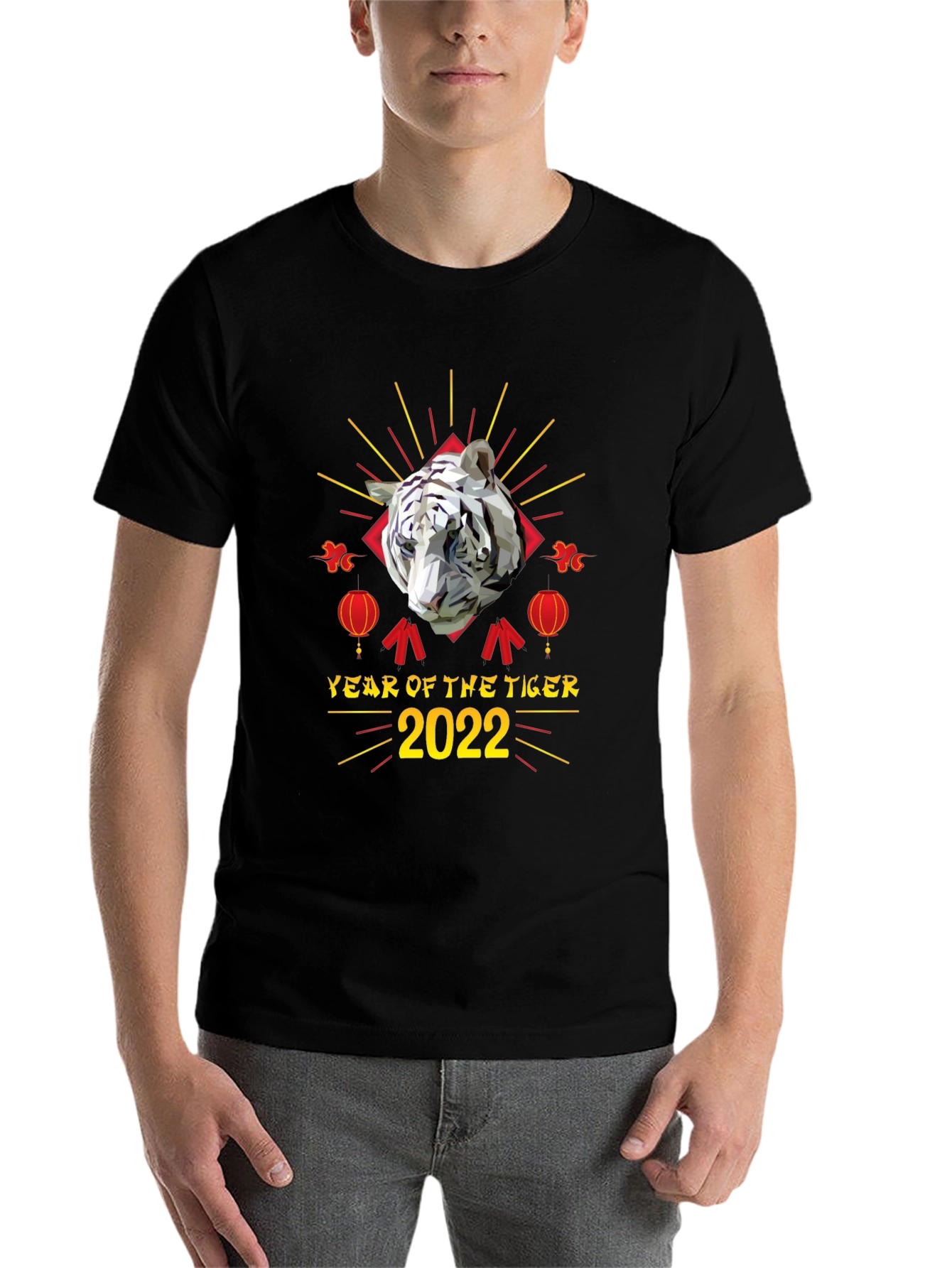 Black Year of the Tiger 2022 Graphic Tee view 7