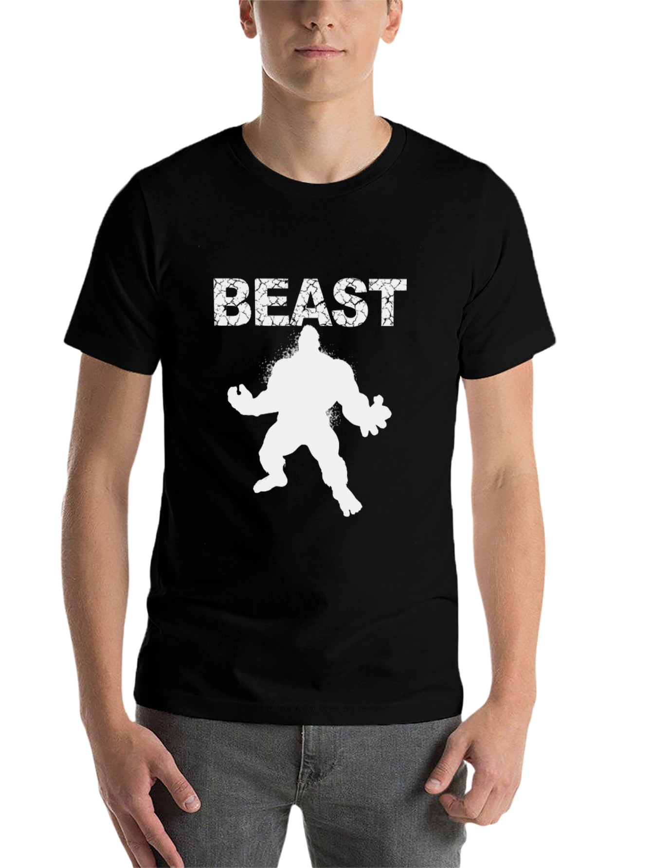 Black Beast Mode Black T-Shirt view 7
