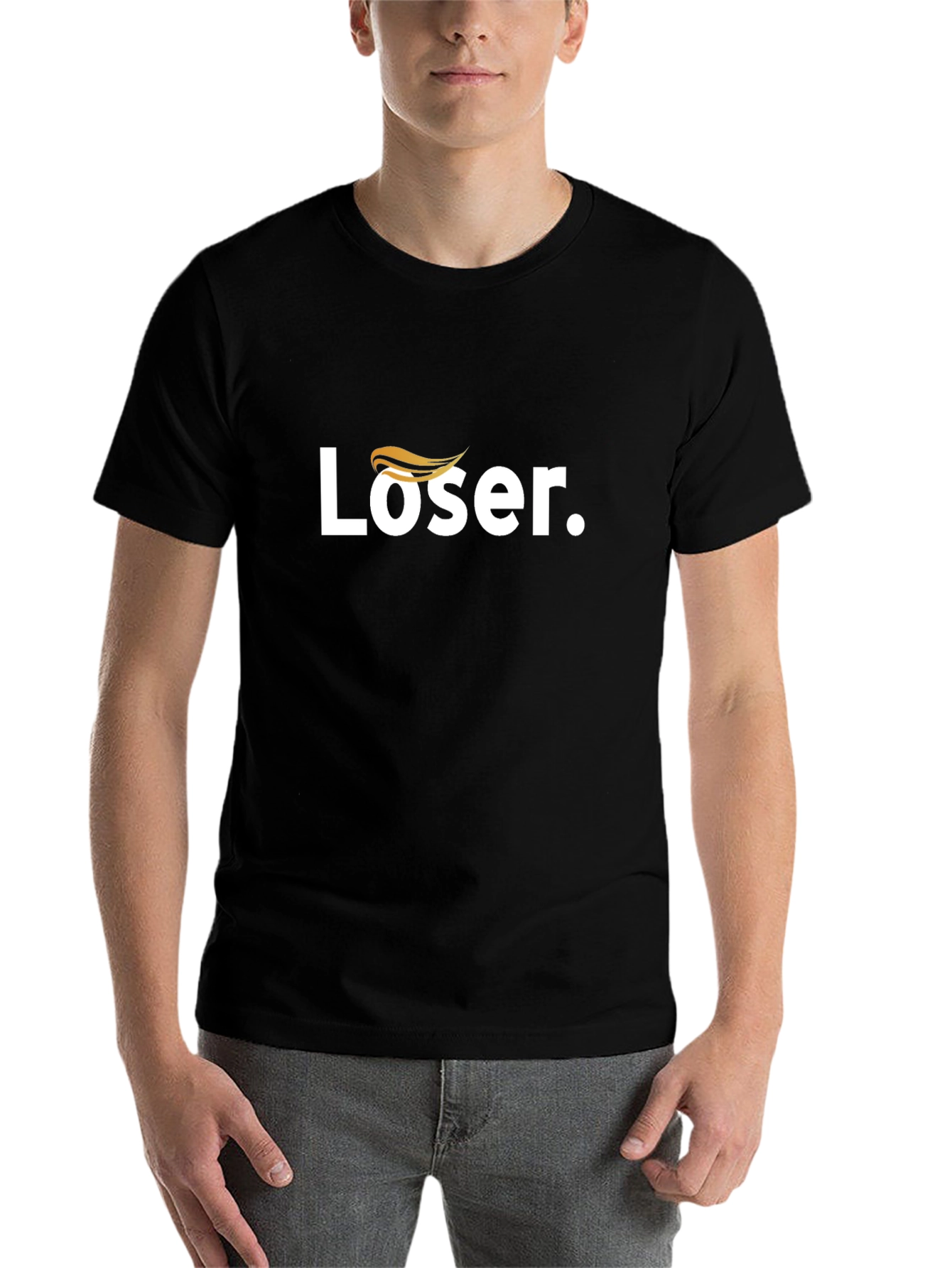 Black Loser T-Shirt - Humorous Graphic Tee view 7