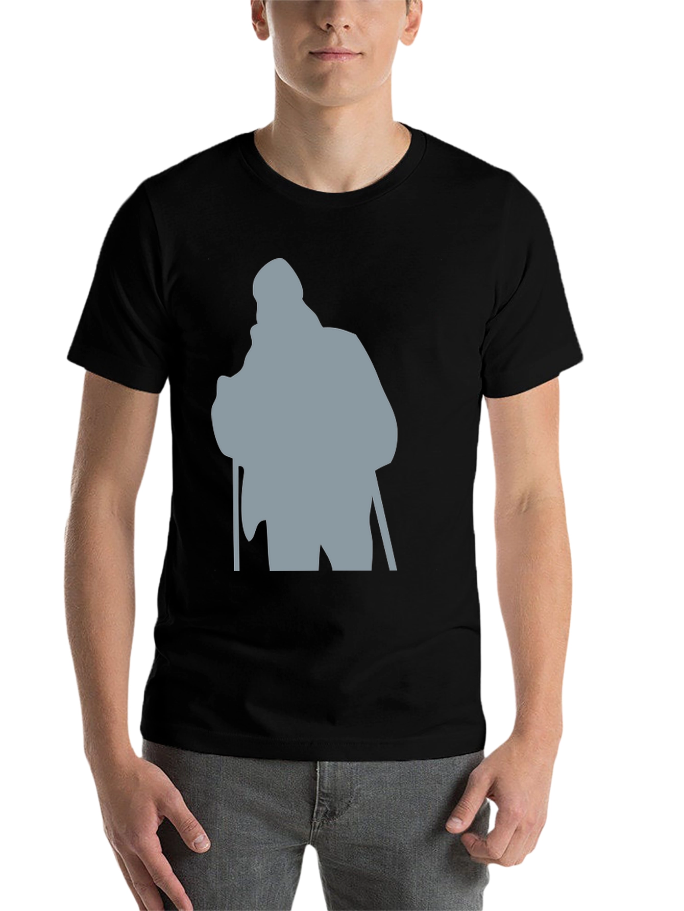 Black Silhouette Graphic T-Shirt - Black view 7