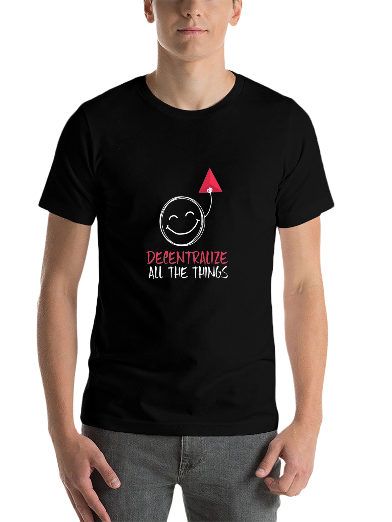 Black Decentralize All The Things Graphic Tee view 7