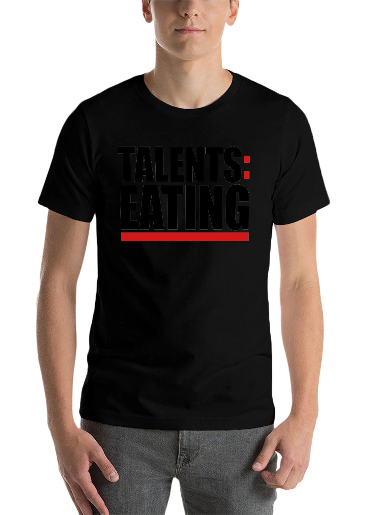 Black Talents Eating Black T-Shirt - Novelty Graphic Tee view 7