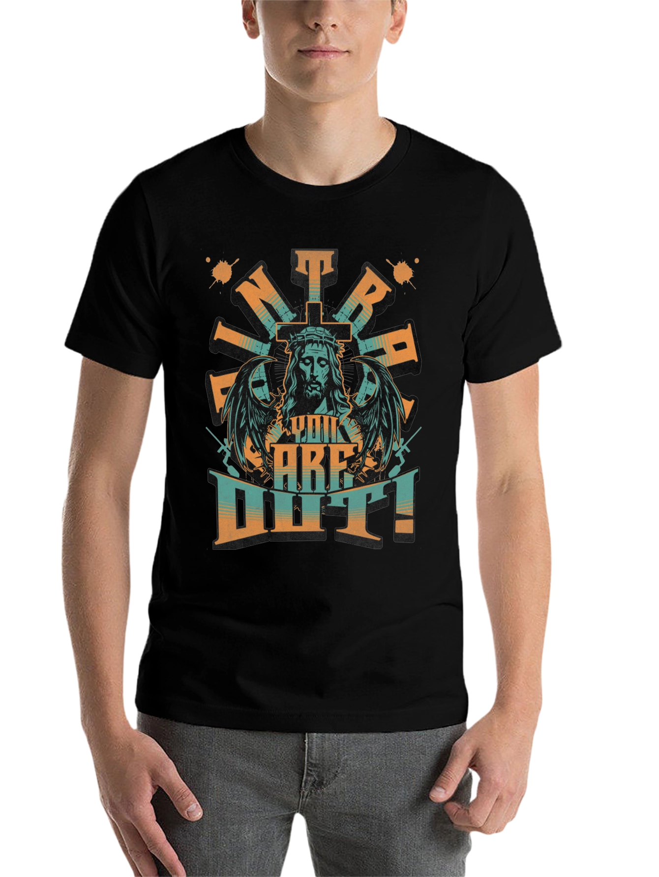 Black Intrepid Faith Graphic T-Shirt view 7
