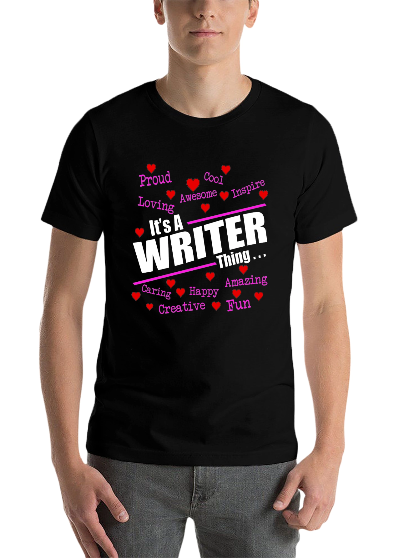 Black It's A Writer Thing T-Shirt view 7