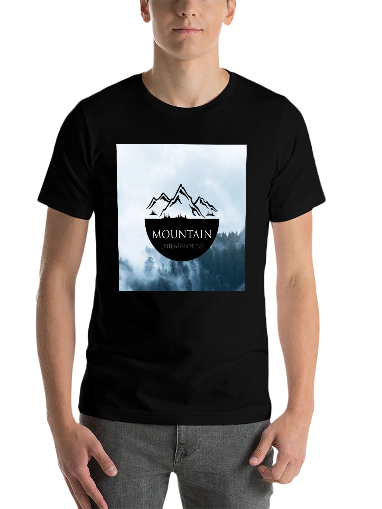 Black Mountain Entertainment Graphic T-Shirt - Classic Black Tee view 7