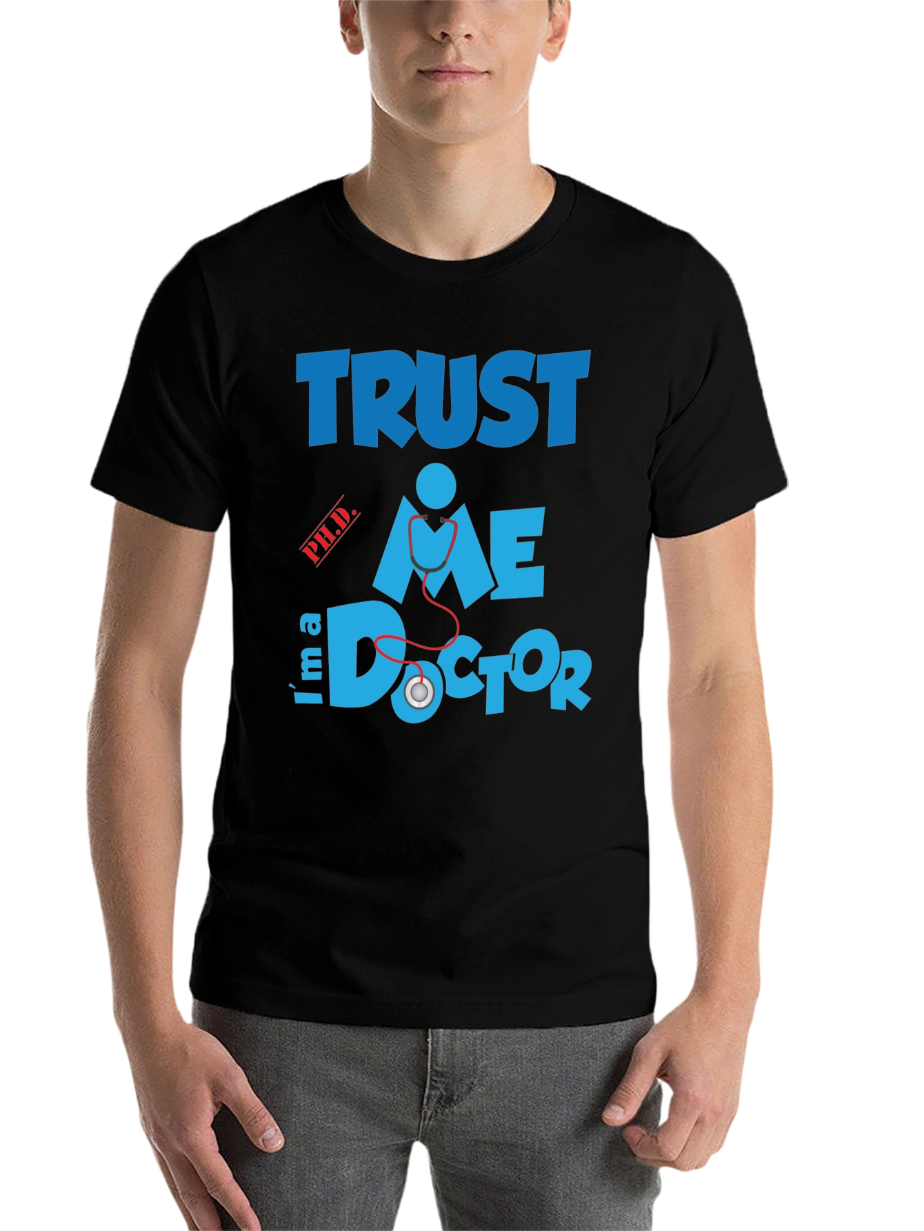 Black Trust Me Doctor T-Shirt view 7