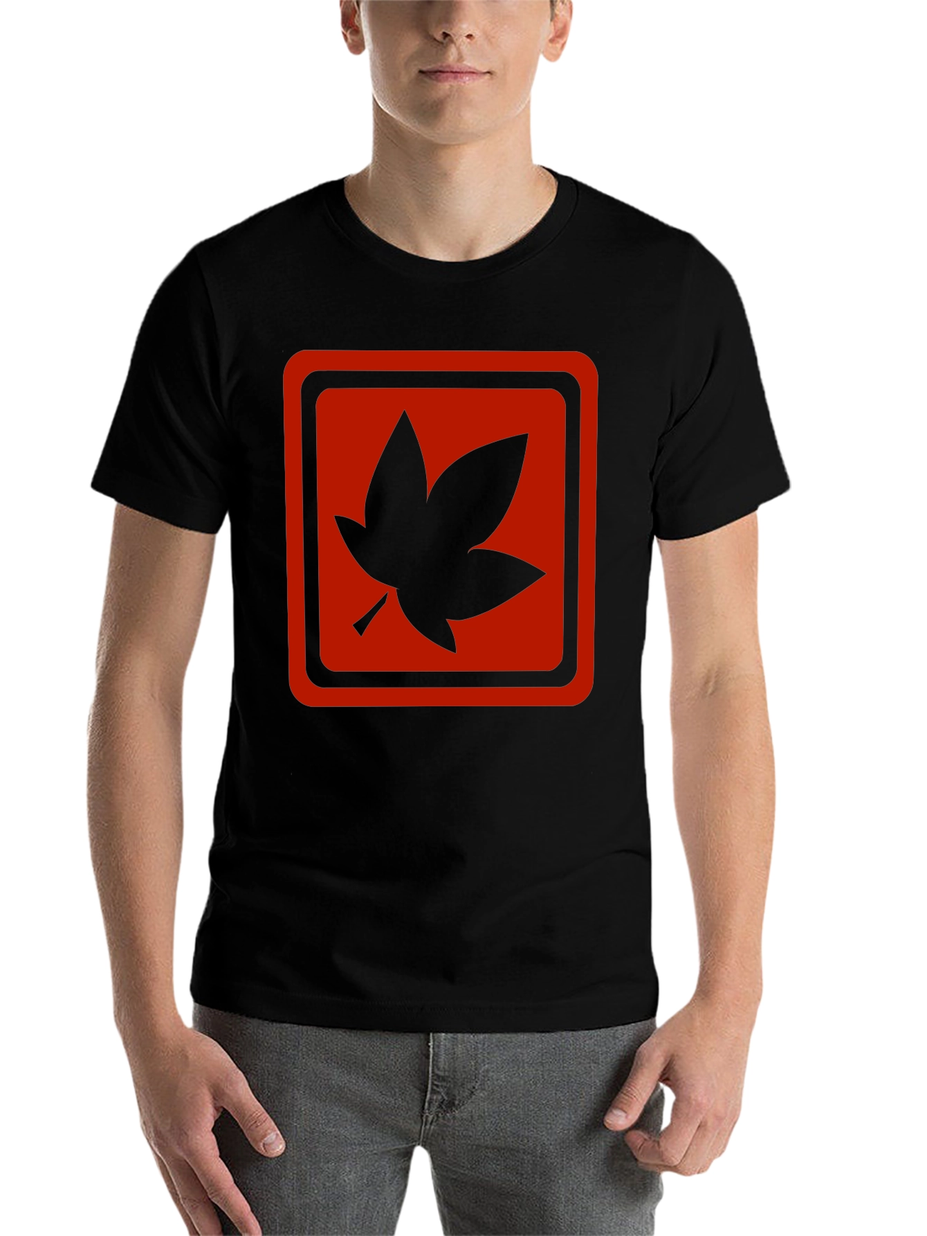 Maple Leaf Graphic T-Shirt - Black - 7