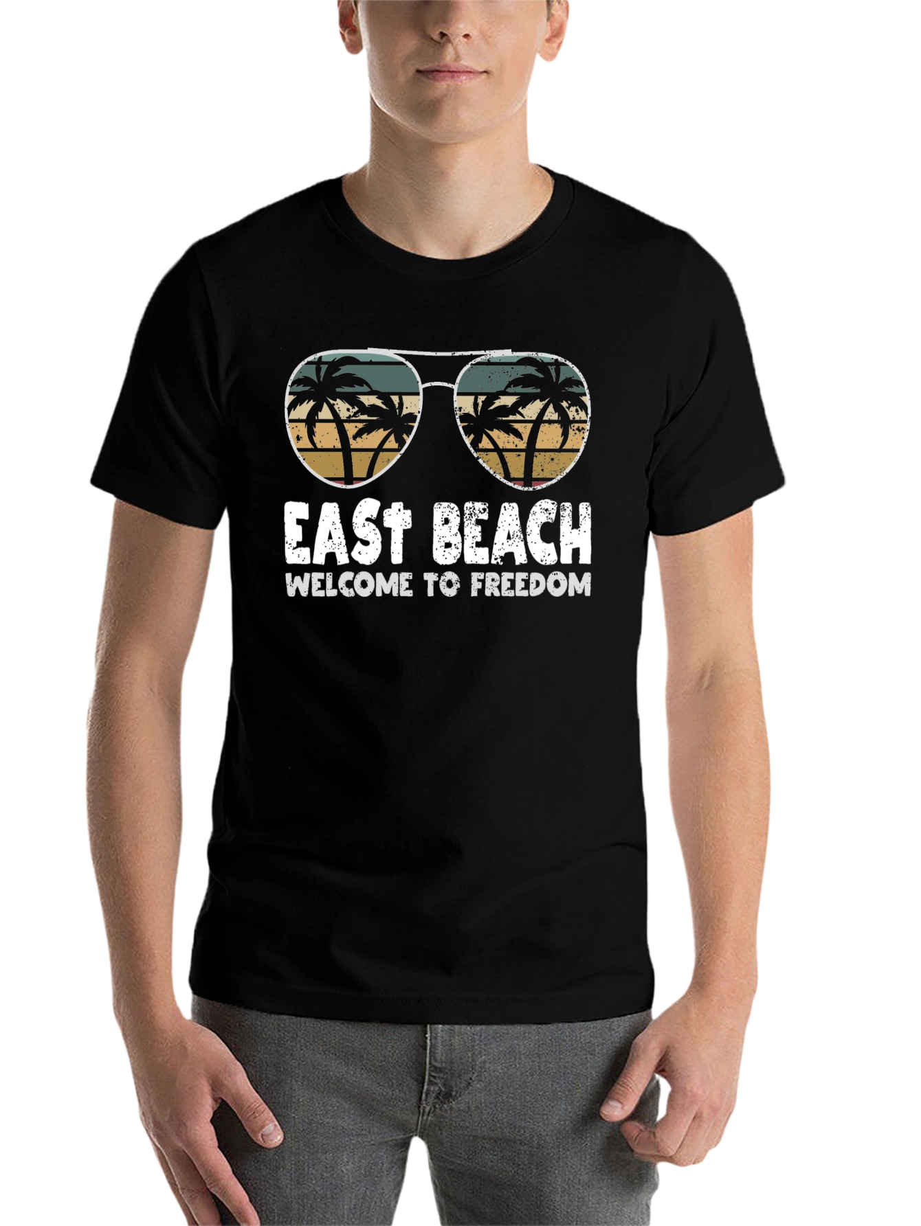 Black East Beach Freedom Graphic Tee view 7