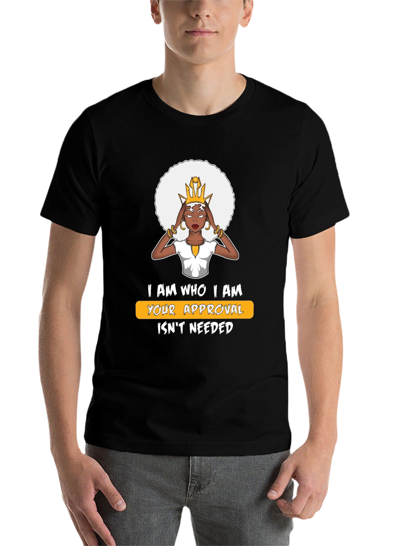 Black Empowered Woman Graphic T-Shirt view 7