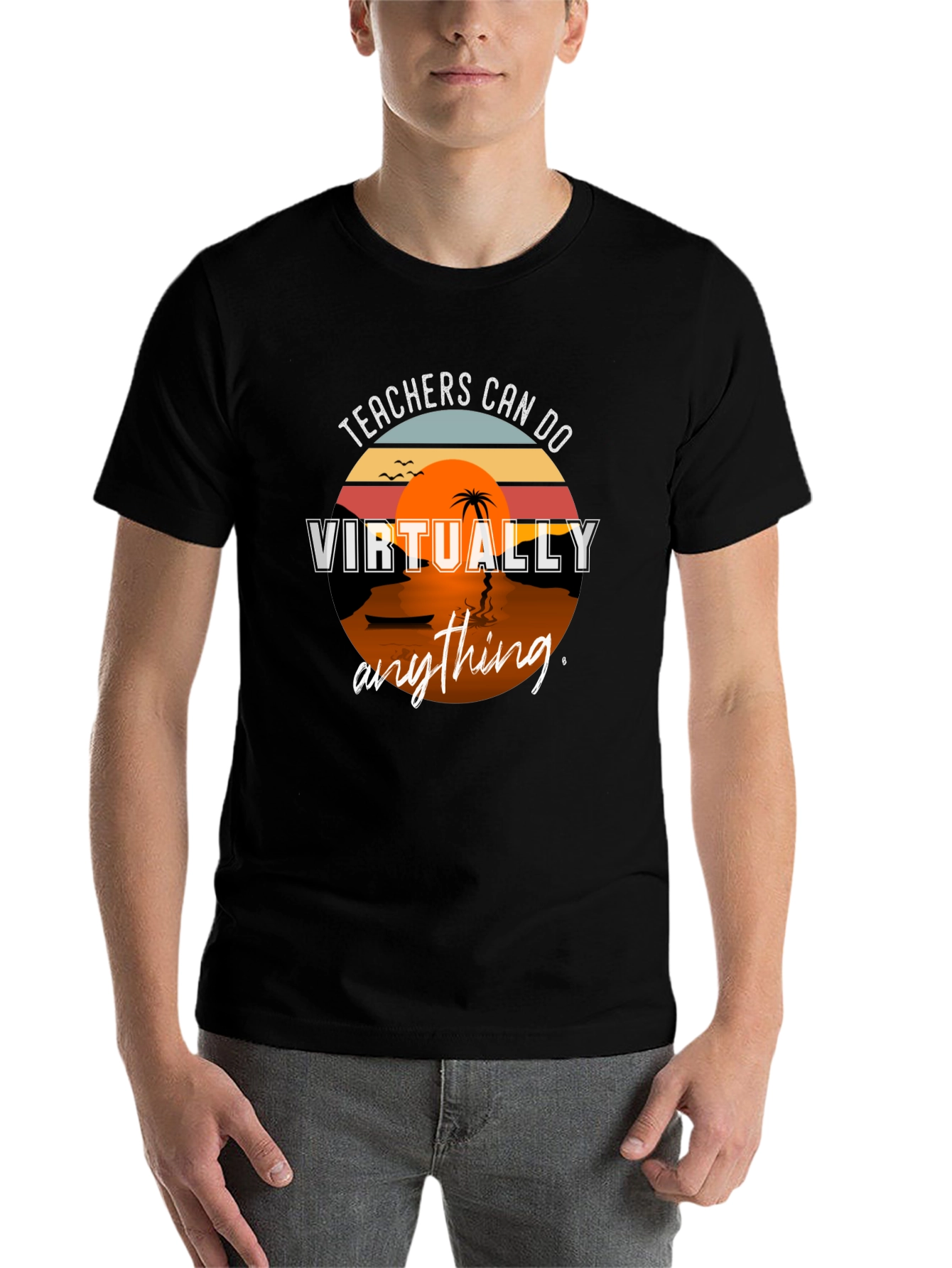 Black Teachers Can Do Virtually Anything T-Shirt view 7