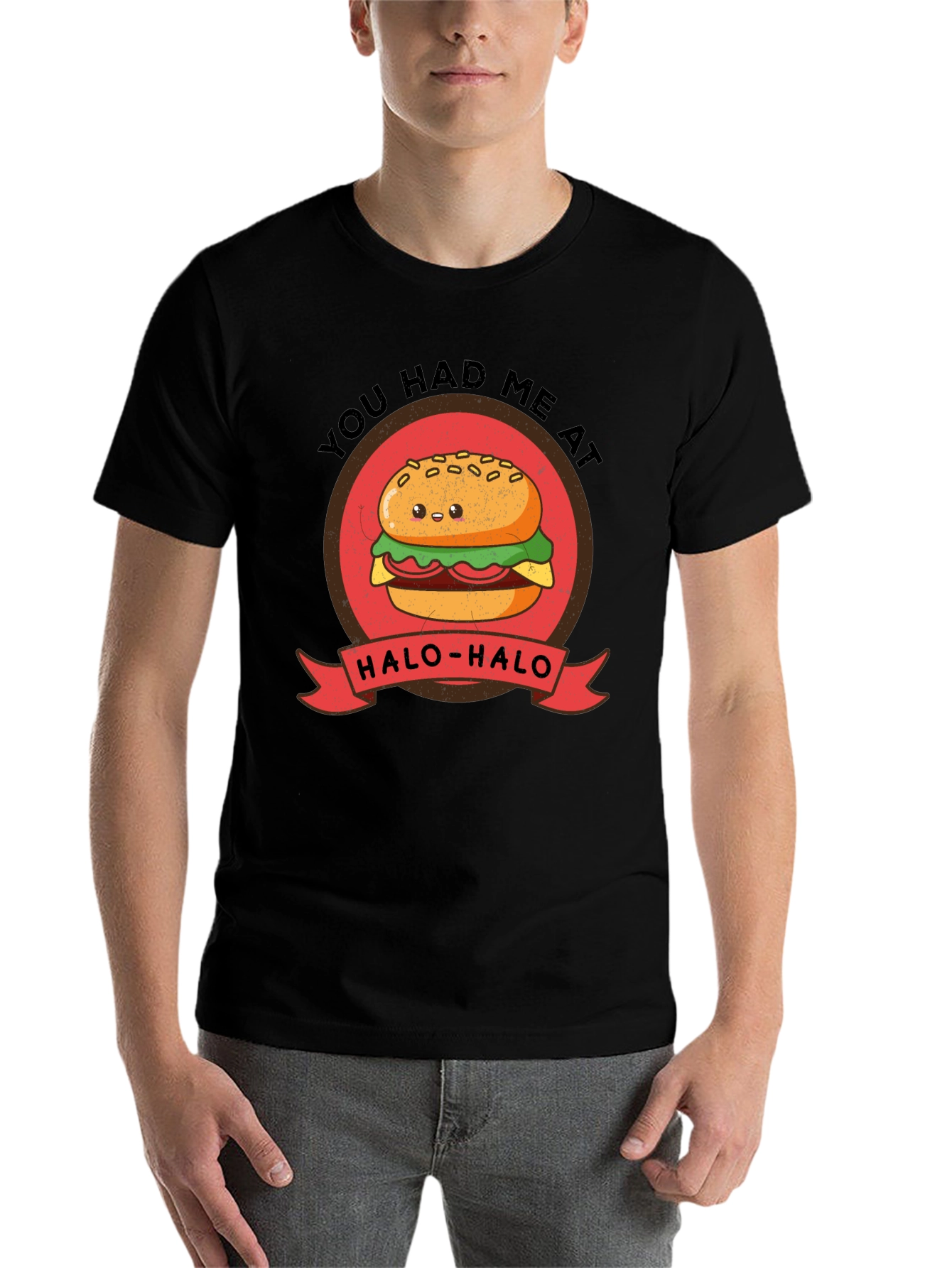 Black You Had Me At Halo-Halo T-Shirt - Funny Foodie Tee view 7