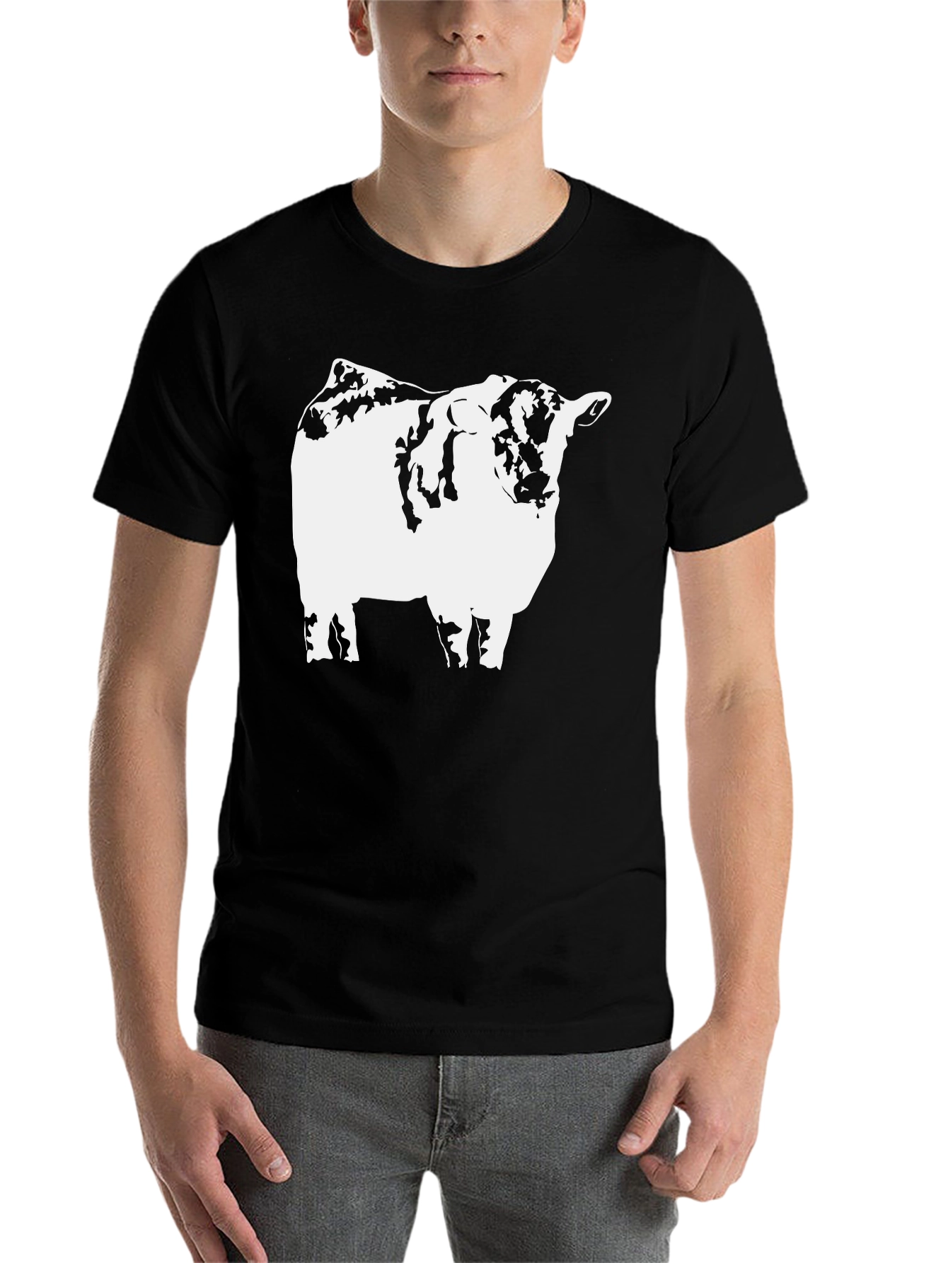 Black Black Bull Graphic Tee - Men's Casual Shirt view 7