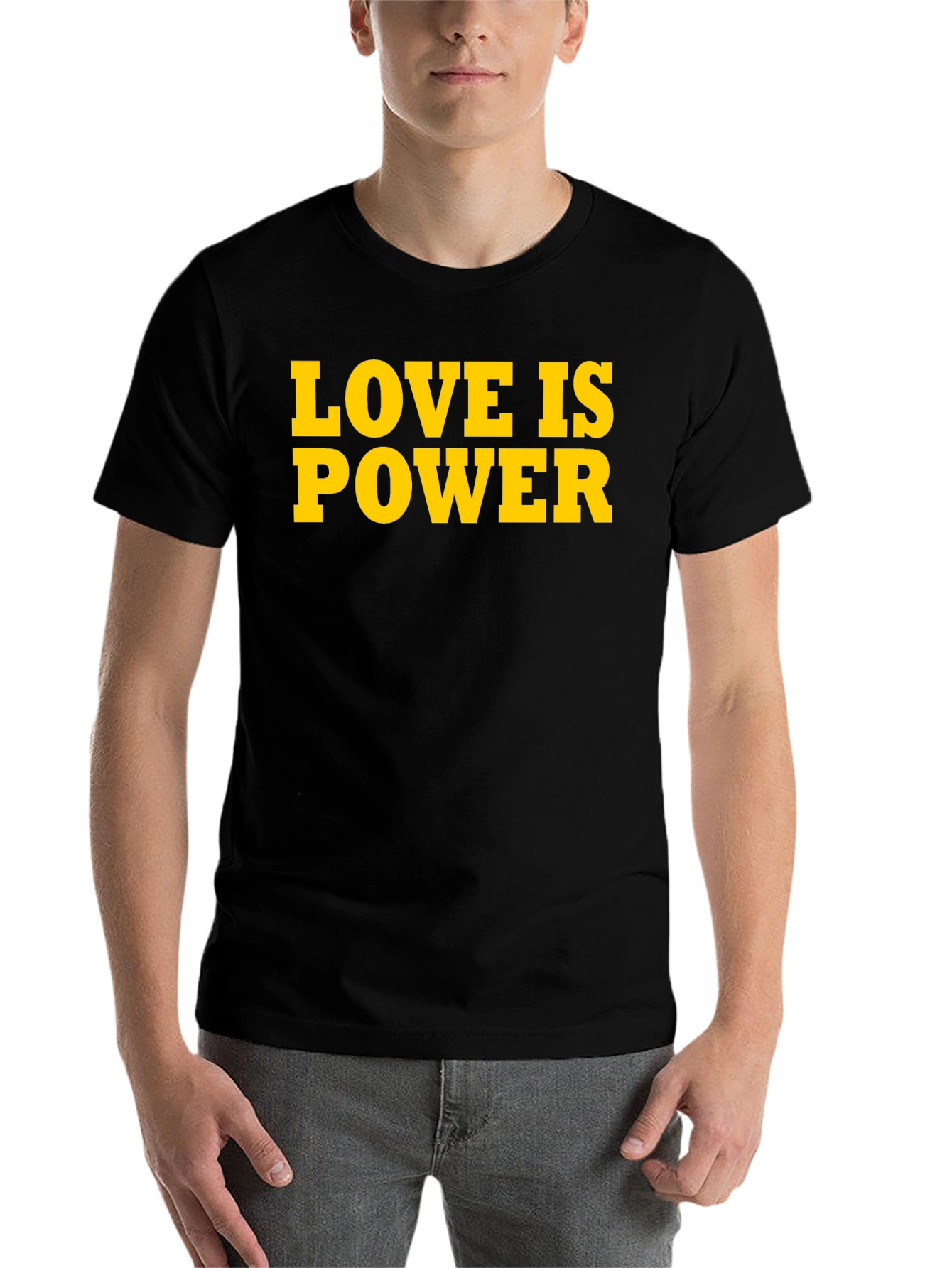 Black Love Is Power T-Shirt - Bold Statement Tee view 7