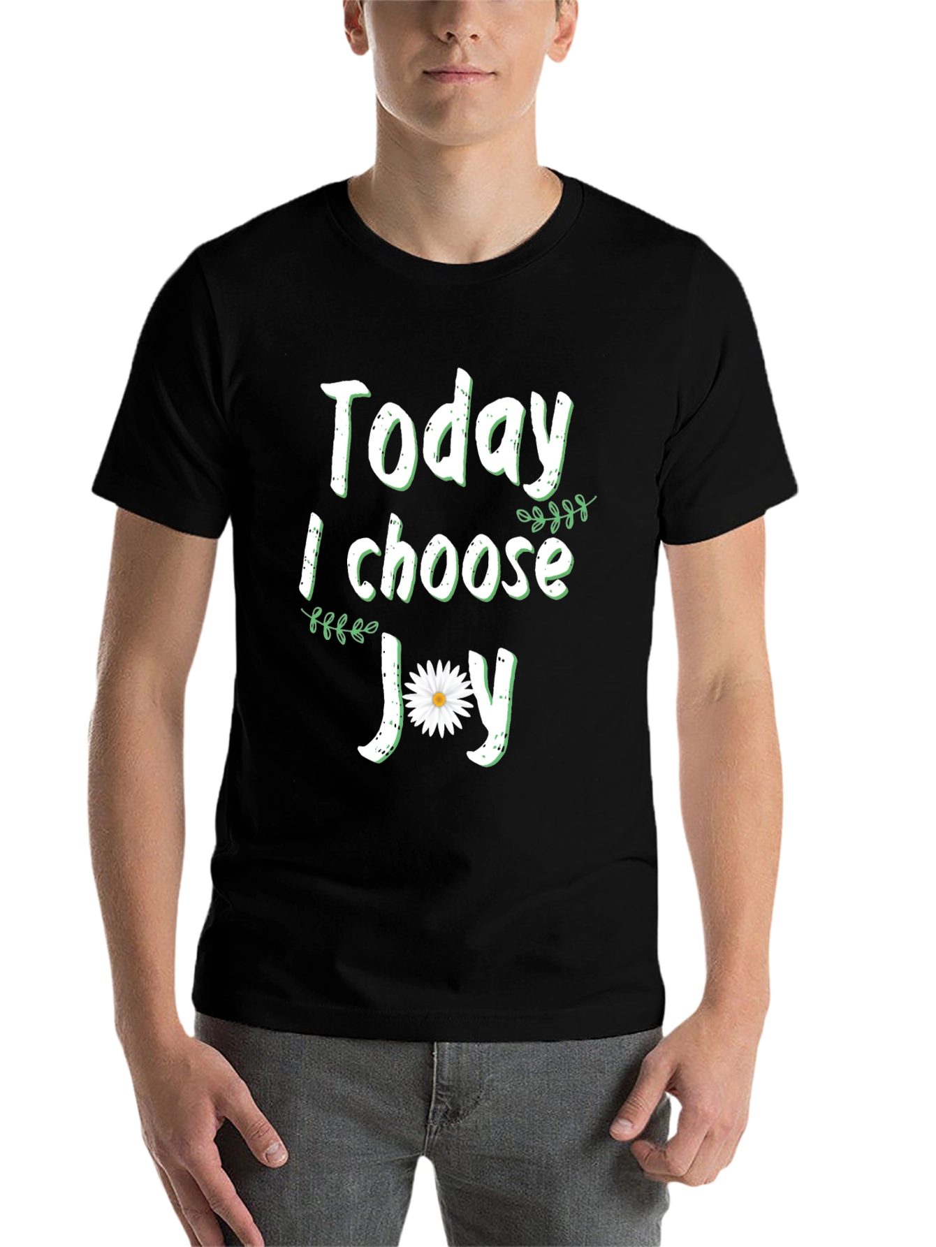 Black Today I Choose Joy Graphic T-Shirt view 7
