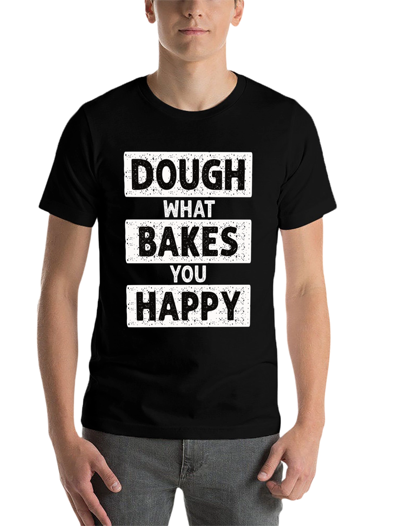 Black Dough What Bakes You Happy T-Shirt view 7