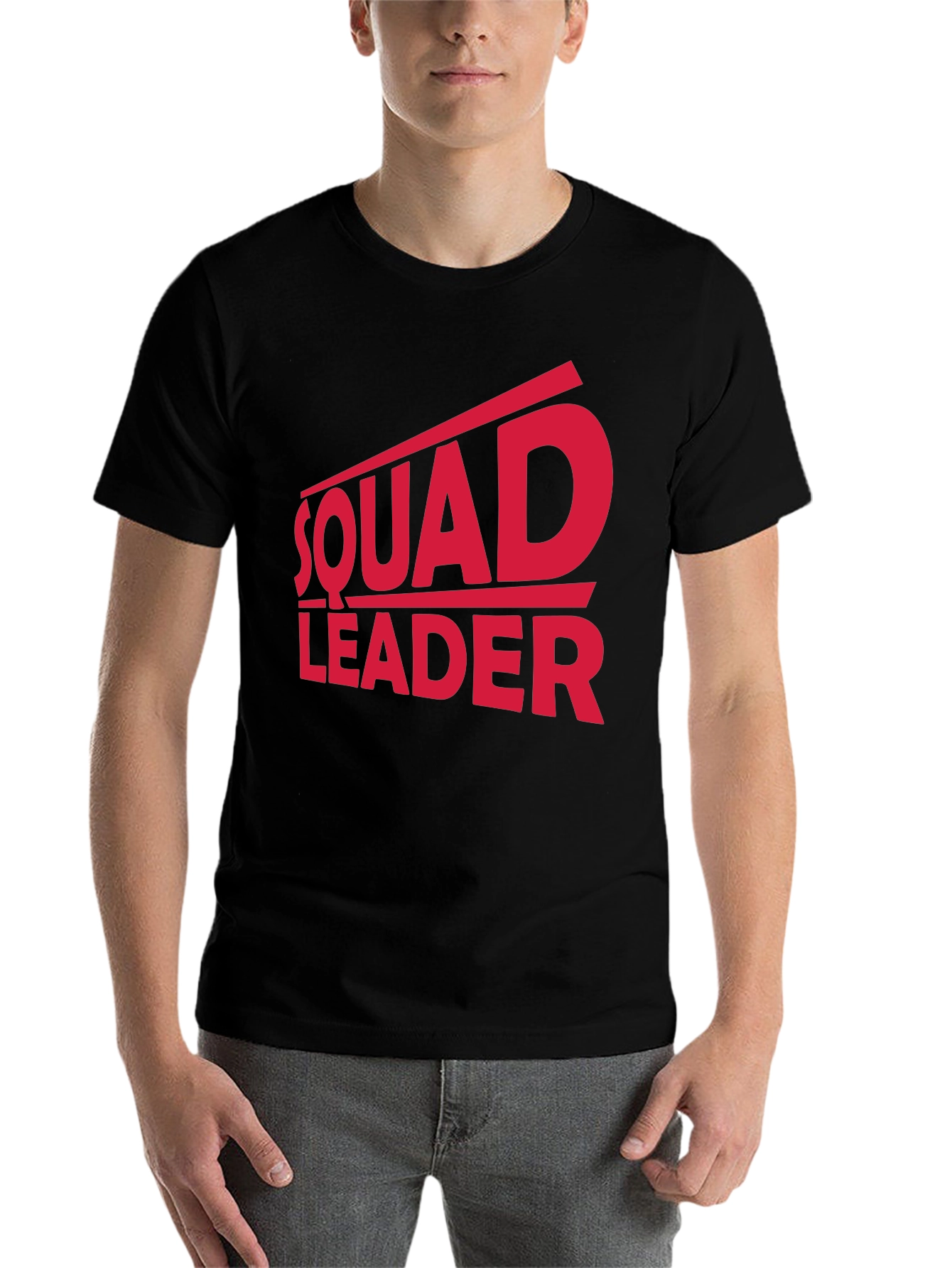 Black Squad Leader T-Shirt view 7