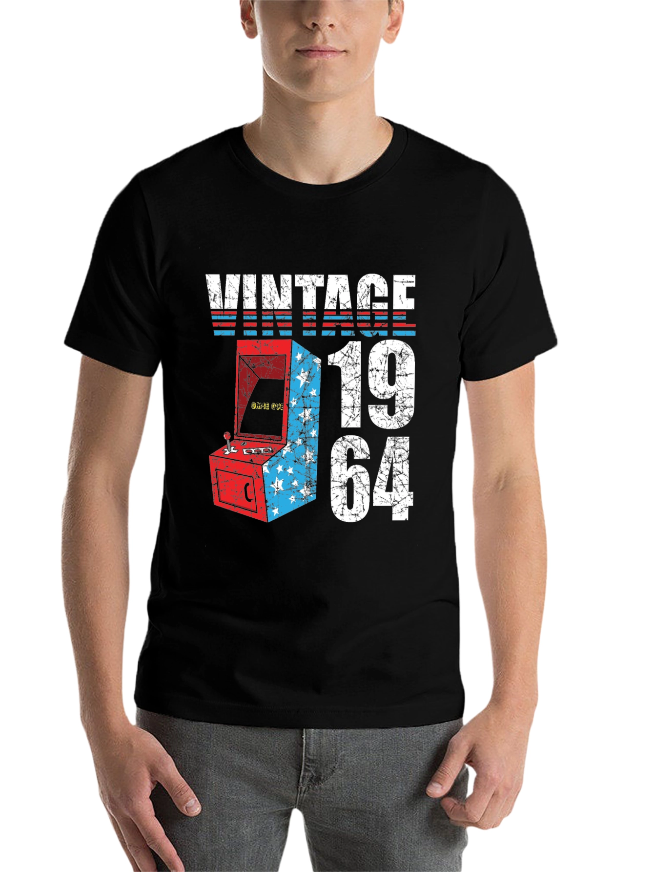 Black Vintage 1964 Arcade T-Shirt view 7