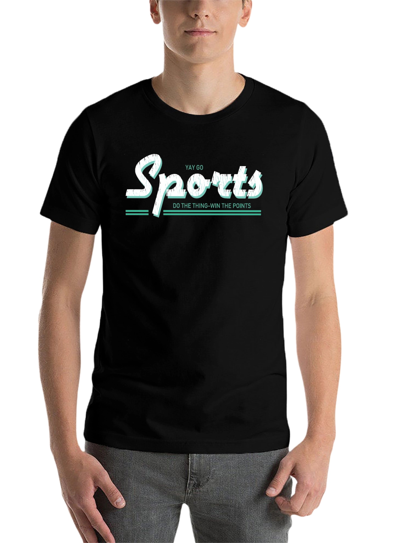 Black Yay Go Sports T-Shirt: Win the Points! view 7