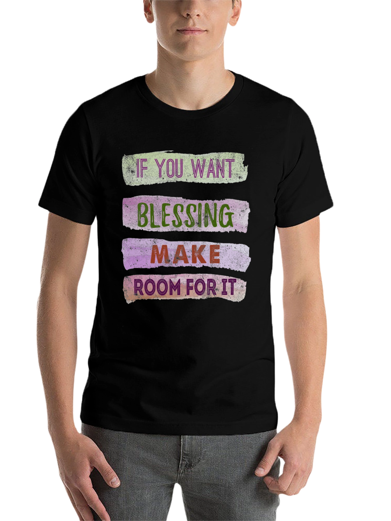 Black Blessing Graphic Tee - Make Room For It Shirt view 7