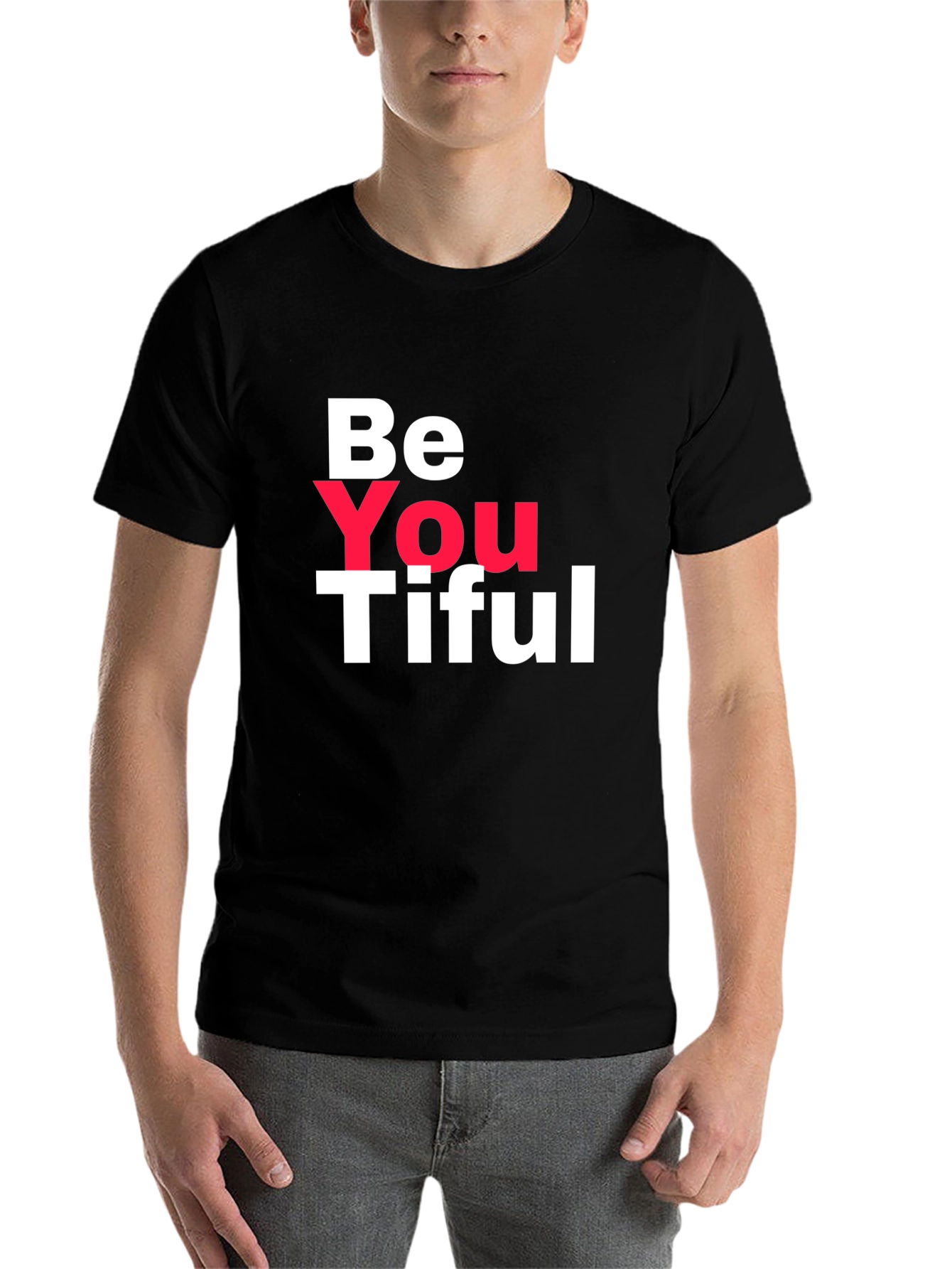 Black Be You Tiful Black T-Shirt view 7