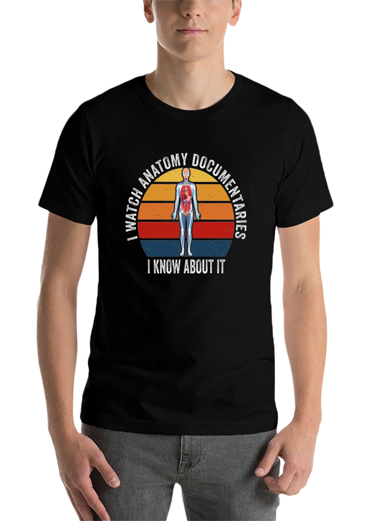 Black Anatomy Documentaries T-Shirt - I Know About It view 7