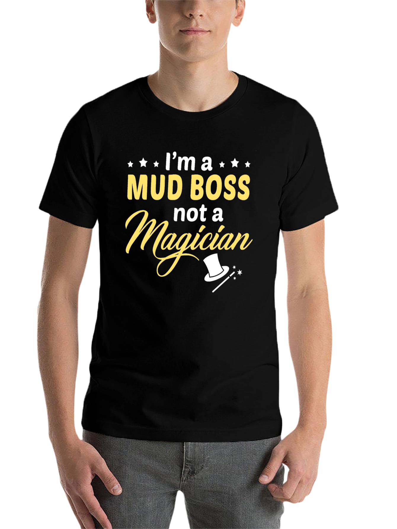 Black Mud Boss T-Shirt - Funny Graphic Tee view 7