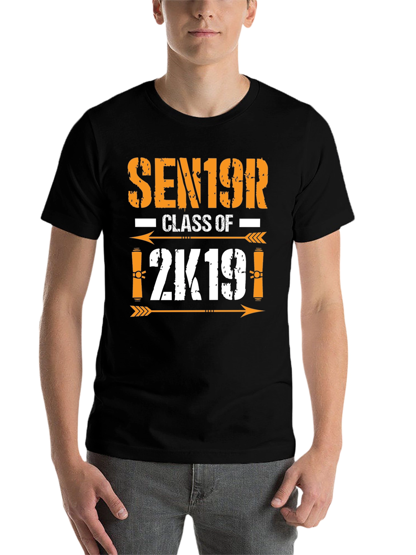Black Senior Class of 2K19 T-Shirt view 7