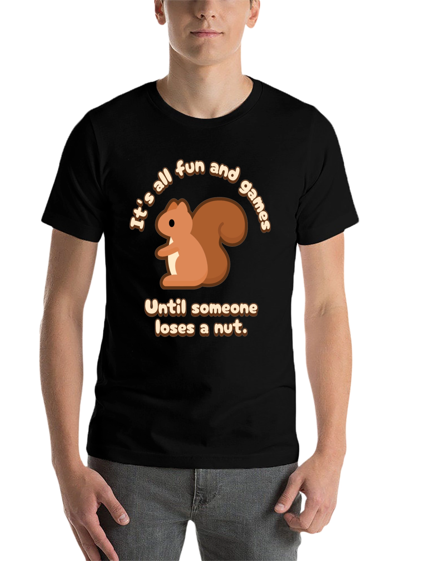 Black Squirrel Fun & Games T-Shirt view 7